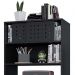 Armário Alto Organizador Gamer Pixel Preto - PR Móveis