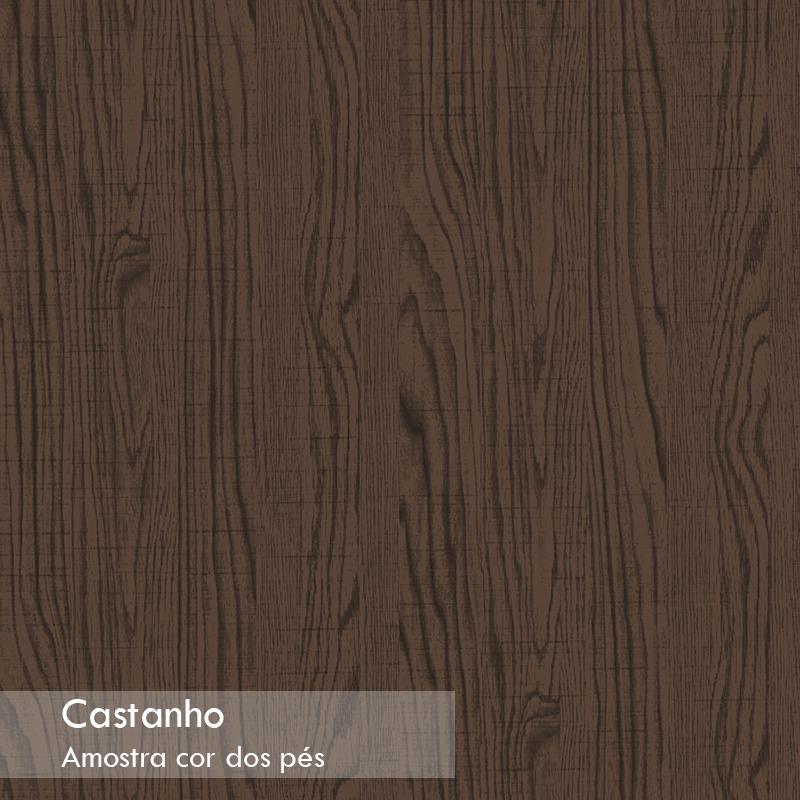 Conjunto 2 Cadeiras Amanda Castanho/Marrom Rosê - PR Móveis