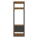 Guarda Roupa Modulado Closet Titan 1 Porta Preto Velluto/Freijó - PR Móveis