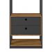 Guarda Roupa Modulado Closet Titan 2 Gavetas Preto Velluto/Freijó - PR Móveis