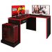 Mesa de Canto para Computador Desk Gamer DRX-9000 Preto/Vermelho - PR Móveis