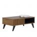 Mesa de Centro Jeri Ripada Noce Milano/Preto - PR Móveis