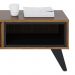 Mesa de Centro Jeri Ripada Noce Milano/Preto - PR Móveis