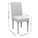 Mesa de Jantar Ana 160x90 com 6 Cadeiras Amanda Imbuia/Preto/Bege - PR Móveis 