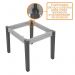Mesa de Jantar Ana 160x90 com 6 Cadeiras Amanda Ipê/Preto/Bege - PR Móveis 