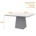 Mesa de Jantar Jasmin 135x135 Imbuia/Off White - PR Móveis