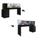 Mesa para Computador Desk Gamer DRX-5000 Preto Black - PR Móveis 