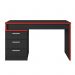 Mesa para Computador Desk Gamer DRX-5000 Preto/Vermelho - PR Móveis 