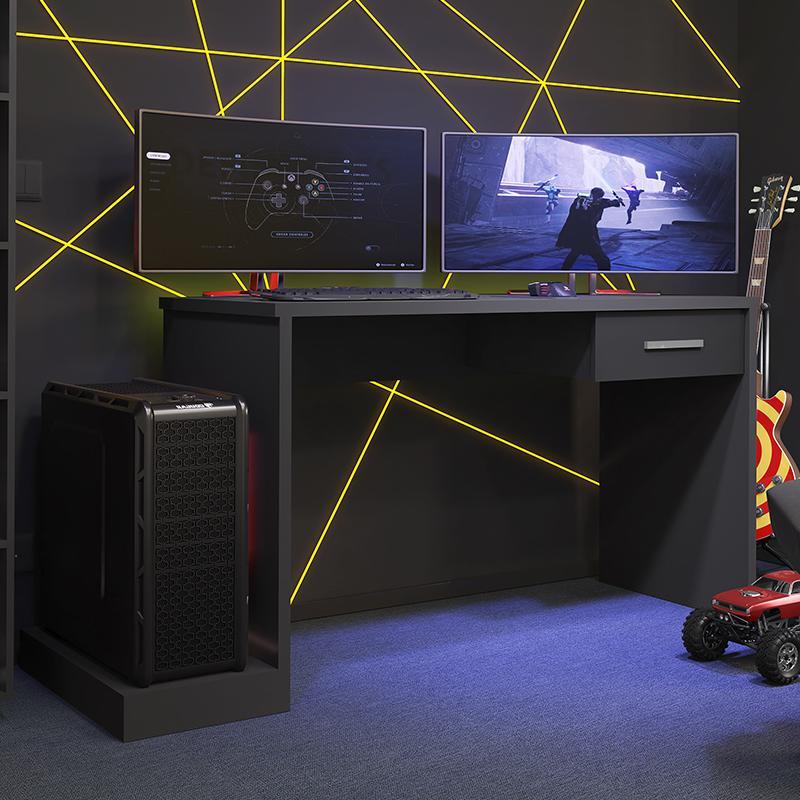 Mesa para Computador Desk Gamer DRX-9000 Preto Black - PR Móveis 