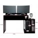 Mesa para Computador Gamer Play Preto - PR Móveis
