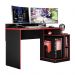 Mesa para Computador Gamer Play Preto/Vermelho - PR Móveis