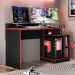 Mesa para Computador Gamer Play Preto/Vermelho - PR Móveis