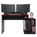 Mesa para Computador Gamer Play Preto/Vermelho - PR Móveis