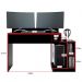 Mesa para Computador Gamer Play Preto/Vermelho - PR Móveis