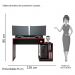 Mesa para Computador Gamer Play Preto/Vermelho - PR Móveis