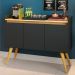 Aparador Buffet Retro Com 3 Portas Com Pés 1,10x0,81 para Sala De Estar Jantar Luxo Gd
