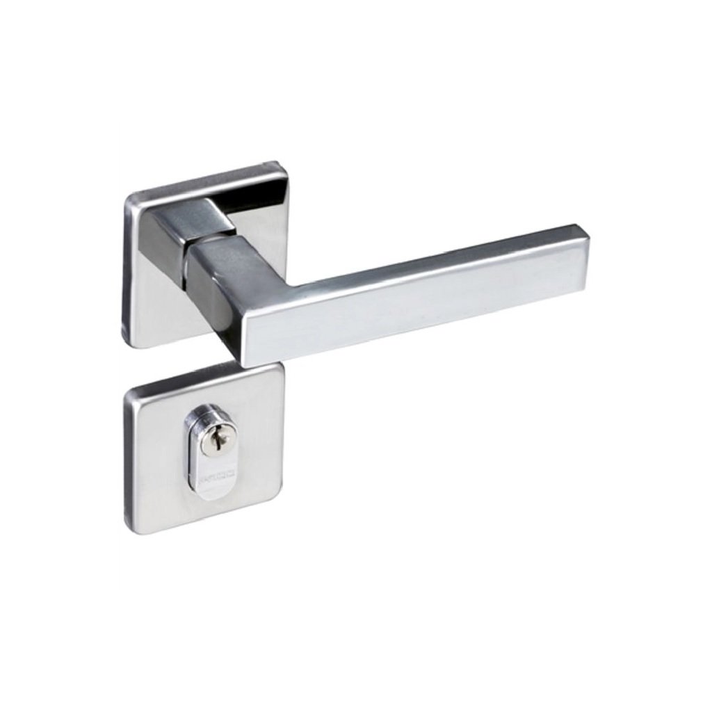 Fechadura  Concept 409 Externa Quadrada Zamak Cromado - Pado
