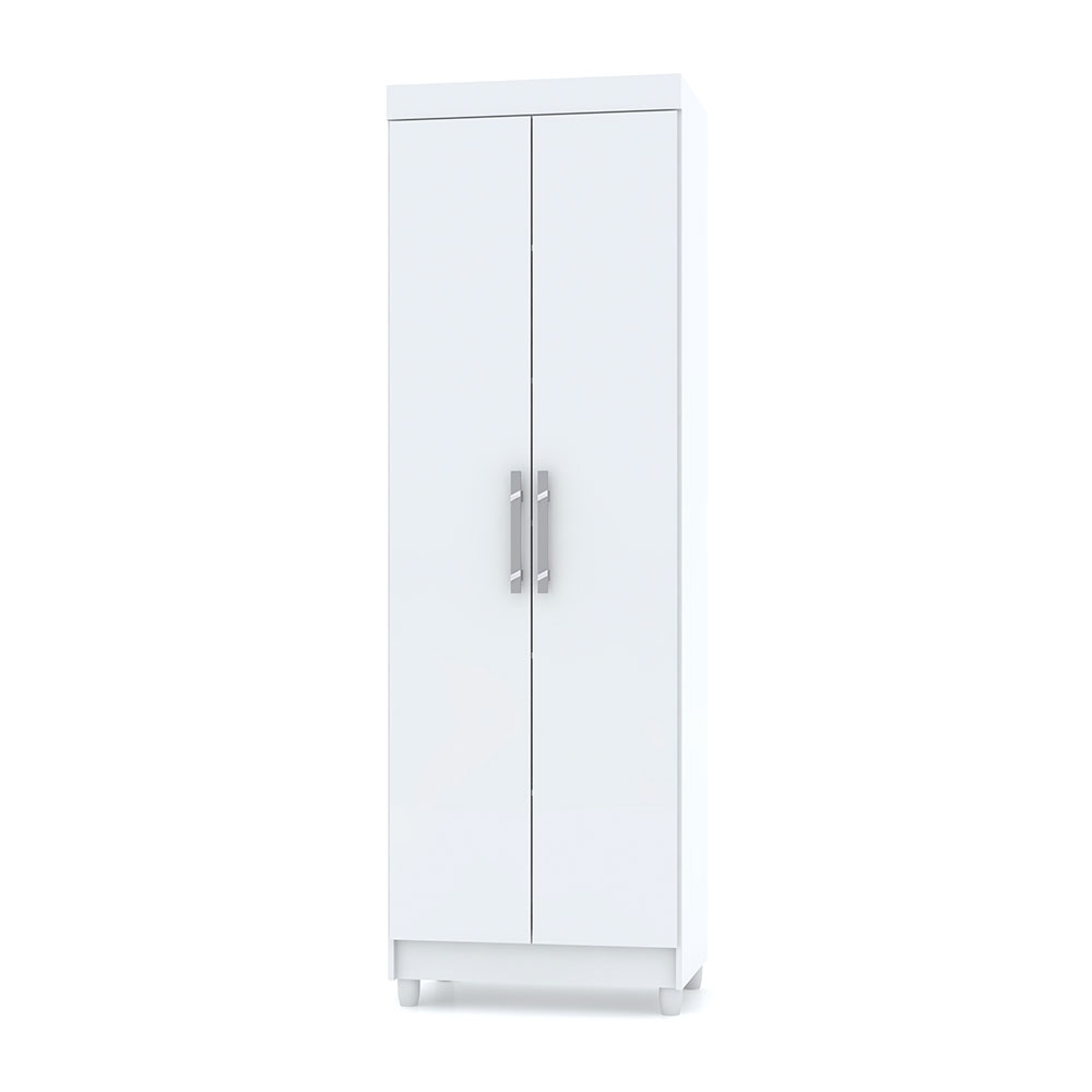 Armário Multiuso Lavanderia 02 Portas Aline Branco - Pallazio