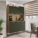 Armário de Cozinha Compacta 6 Portas e 1 Gaveta 121cm Florença Freijó Real - Pallazio