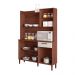 Armário de Cozinha Compacta 6 Portas e 1 Gaveta 121cm Florença Nogueira/Off White - Pallazio