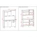 Armário de Cozinha Compacta 6 Portas e 1 Gaveta 121cm Florença Nogueira/Off White - Pallazio