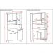Armário de Cozinha Compacta 6 Portas e 1 Gaveta 90 cm Gold Nogueira/Off White - Pallazio