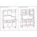 Armário de Cozinha Compacta 6 Portas e 2 Gavetas 132cm Silver Nogueira/Off White - Pallazio