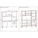Armário de Cozinha Compacta 6 Portas e 2 Gavetas 180cm Dali Nogueira/Off White - Pallazio
