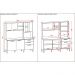 Armário de Cozinha Compacta 6 Portas e 3 Gavetas 182 cm Megan Nogueira/Off White - Pallazio