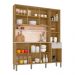 Armário de Cozinha Compacta 8 Portas e 1 Gaveta 161cm Dacar Freijó/Soft - Pallazio