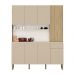 Armário de Cozinha Compacta 8 Portas e 1 Gaveta 161cm Dacar Freijó/Vanilla - Pallazio