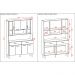 Armário de Cozinha Compacta 8 Portas e 2 Gavetas 121cm Gold Freijó/Grafite - Pallazio