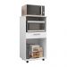 Balcão Multiuso para Forno Microondas 2 Portas e 1 Gavetão Duo Branco - Pallazio