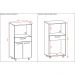 Balcão Multiuso para Forno Microondas 2 Portas e 1 Gavetão Duo Branco - Pallazio