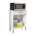 Balcão Multiuso para Forno Microondas 2 Portas e 1 Gaveta Diamond Branco - Pallazio