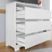 Cômoda Rack para Quarto 3 Gavetas Atlas Branco - Pallazio