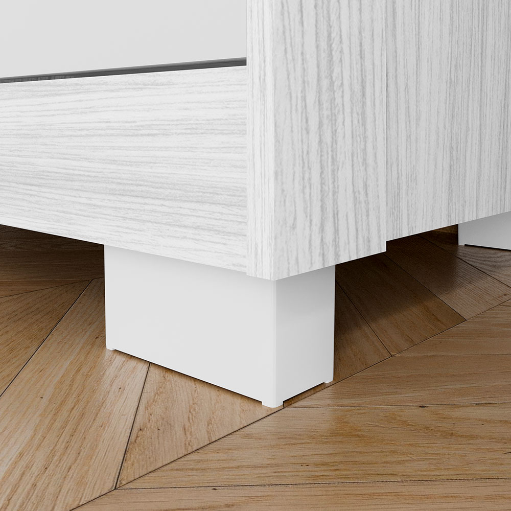 Cômoda Rack para Quarto 3 Gavetas Atlas Branco - Pallazio
