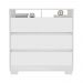 Cômoda Rack para Quarto 3 Gavetas Atlas Branco - Pallazio
