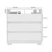 Cômoda Rack para Quarto 3 Gavetas Atlas Branco - Pallazio