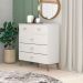 Cômoda para Quarto 05 Gavetas Milão Branco - Pallazio