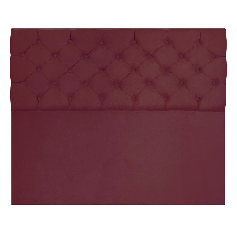 Cabeceira Capitonê Casal 1,40m Jade Suede Marsala - Pallazio