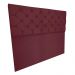 Cabeceira Capitonê Casal 1,40m Jade Suede Marsala - Pallazio