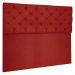 Cabeceira Capitonê Casal 1,40m Jade Suede Vermelho - Pallazio