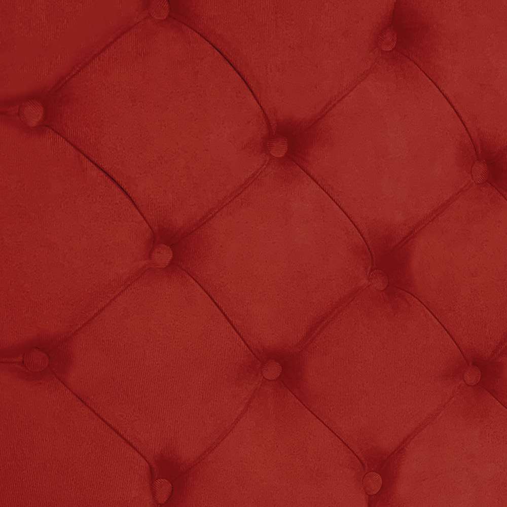 Cabeceira Capitonê Casal 1,40m Jade Suede Vermelho - Pallazio