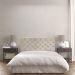 Cabeceira Capitonê King 1,95m Jade Suede Bege - Pallazio