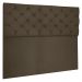 Cabeceira Capitonê Solteiro 0,90m Jade Suede Marrom - Pallazio