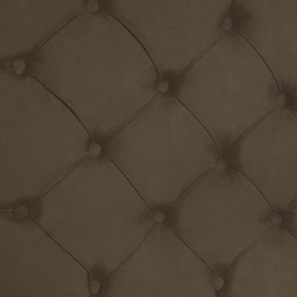 Cabeceira Capitonê Solteiro 0,90m Jade Suede Marrom - Pallazio