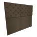 Cabeceira Capitonê Solteiro 0,90m Jade Suede Marrom - Pallazio