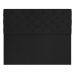 Cabeceira Capitonê Solteiro 0,90m Jade Suede Preto - Pallazio
