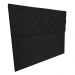 Cabeceira Capitonê Solteiro 0,90m Jade Suede Preto - Pallazio